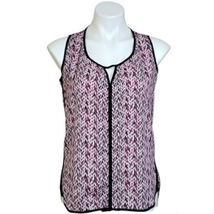 Milano Keyhole Sleeveless Blouse Women's Size Small Top Shirt
